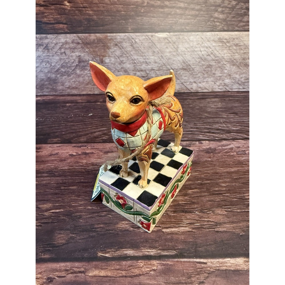 Jim Shore Heartwood Creek 2005 "Cheech" Chihuahua Figurine Dog 4.5"